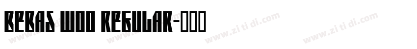 Bebas W00 Regular字体转换